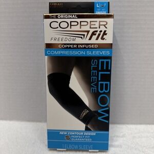 Copper Fit Freedom Elbow Compression Sleeve L 1 Pack New Sports Elbow Sleeve